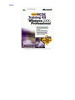 Tài liệu MCSE Training Kit - Windows 2000 Professional pptx