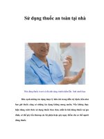 Tài liệu Sử dụng thuốc an toàn tại nhà ppt