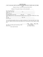 Tài liệu Đơn đề nghị cấp gia hạn chứng chỉ hàng nghề docx