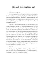 Tài liệu Bốn cách ghép hoa hồng quý pptx