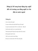 Tài liệu Đăng ký bổ sung hoạt động dạy nghề đối với trường cao đẳng nghề có vốn đầu tư nước ngoài doc