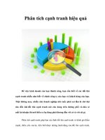 Tài liệu Phân tích cạnh tranh hiệu quả ppt