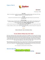 Tài liệu Công cụ / Tiện ích Station docx