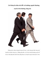 Tài liệu Lời khuyên hữu ích đối với những người thường xuyên trên đường công tác doc