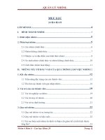 Tiểu luận quản trị học quản lý nhóm