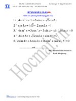 Tài liệu Giải phương trình lượng giác 05.05 (Bài tập và hướng dẫn giải) docx