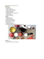 Bánh táo tẩm đường nóng hôi hổi 