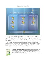Tài liệu Các phiên bản Windows Vista doc