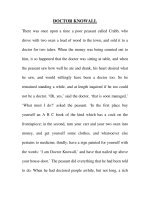 Tài liệu DOCTOR KNOWALL -GRIMM''''S FAIRY TALE pptx