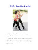 Tài liệu Đi bộ - Đơn giản và ích lợi pptx