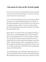 Tài liệu Năm nguyên tắc sống còn đối với doanh nghiệp pptx