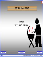 Cơ khí đại cương chương 3 xử lý nhiệt kim loại 