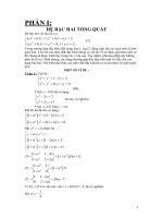 Tài liệu Hề pt bậc 2 tổng quát và cách giải doc