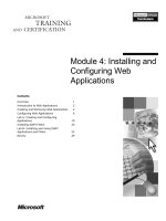 Tài liệu Module 4: Installing and Configuring Web Applications docx