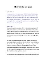 Tài liệu PR trước lạ, sau quen pdf