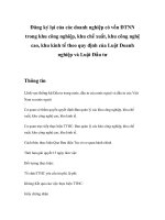 Tài liệu Đăng ký lại của các doanh nghiệp có vốn đầu tư nước ngoài trong khu công nghiệp, khu chế xuất, khu công nghệ cao, khu kinh tế theo quy định của Luật Doanh nghiệp và Luật Đầu tư pdf