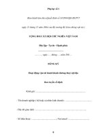 Tài liệu Mẫu đăng ký hoạt động vận tải hành khách đường thuỷ nội địa theo tuyến cố định pptx