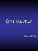 Tài liệu Bài giảng Túi phình xoang Valsalva ppt