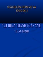 Tài liệu Tập huấn thanh toán xuất nhập khẩu docx