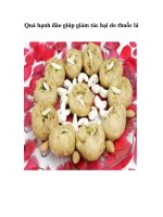 Tài liệu Quả hạnh đào giúp giảm tác hại do thuốc lá docx