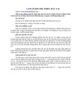 Tài liệu LÀM GÌ KHI TRẺ NHIỀU RÁY TAI ppt