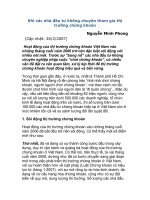 Tài liệu Nhà đầu tư không chuyên tham gia thị trường chứng khoán pptx