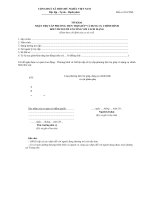 Tài liệu Mẫu tờ khai nhận trợ cấp phương tiện trợ giúp và dụng cụ chỉnh hình đối với người có công với cách mạng doc