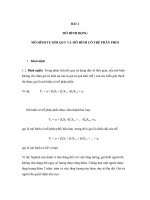 Tài liệu Kinh tế lượng nâng cao - Bài giảng số 3 ppt