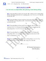 Tài liệu Các bài toán xác định điểm nhờ phương trình đường thẳng (Bài tập và hướng dẫn giải) doc