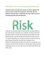 Tài liệu Phát triển và rủi ro hủy hoại giá trị thương hiệu ppt