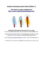 fundraising sample letters