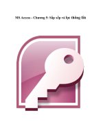 Tài liệu MS Access - Chương 5: Sắp xếp và lọc thông tin ppt