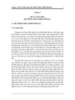 Tài liệu Chương 7: Mô tả toán học hệ thống điều khiển rời rạc pdf