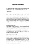 Tài liệu CÁC KIỂU GIAO TIẾP docx