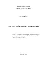 KHÓA LUẬN TỐT NGHIỆP: TÍNH TOÁN THÔNG LƯỢNG CAO VỚI CONDOR
