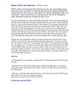 Tài liệu Quản lý kết nối Internet docx
