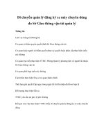 Tài liệu Di chuyển quản lý đăng ký xe máy chuyên dùng do Sở Giao thông vận tải quản lý docx