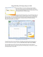 Tài liệu Dùng MS Office 2010 Starter Beta từ ổ USB doc