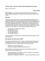 Tài liệu Triển khai Vista – Phần 25: Tìm hiểu về Microsoft Deployment Toolkit doc