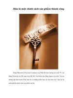 Tài liệu Đâu là một chính sách sản phẩm thành công pptx