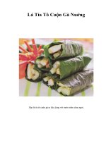 Tài liệu Lá Tía Tô Cuộn Gà Nuớng doc