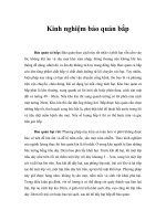 Tài liệu Kinh nghiệm bảo quản bắp doc