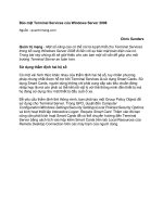 Tài liệu Bảo mật Terminal Services của Windows Server 2008 doc