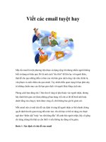 Tài liệu Viết các email tuyệt hay doc