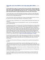 Tài liệu Tăng tốc xử lý cho RAM và các ứng dụng đến 200% pdf