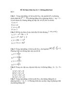 Tài liệu Đề thi tham khảo học kỳ 1( không phân ban) số 4 pdf