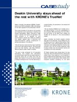 Tài liệu Case Study - Deakin University doc