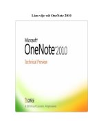 Tài liệu Làm việc với OneNote 2010 docx