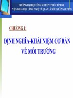 Tài liệu Chương 1: Định nghĩa - khái niệm cơ bản về môi trường docx