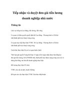 Tài liệu Tiếp nhận và duyệt đơn giá tiền lương doanh nghiệp nhà nước pptx